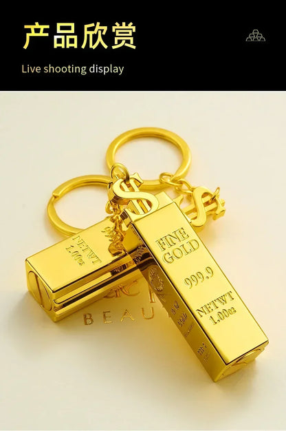 Ten Thousand Match Lighter Windproof High Value Gold Bar Shape Kerosene Lighter Creative Personality Anti-drop Cool lighter