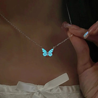 Luminous Butterfly Necklace