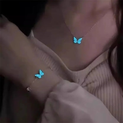 Luminous Butterfly Necklace