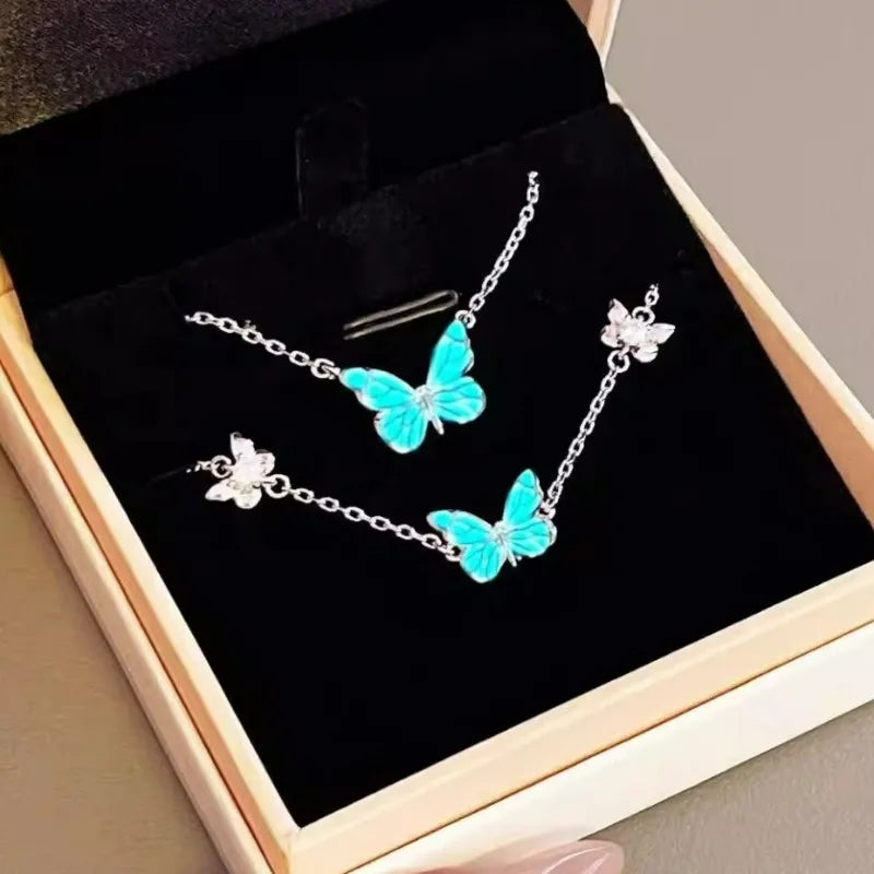 Luminous Butterfly Necklace