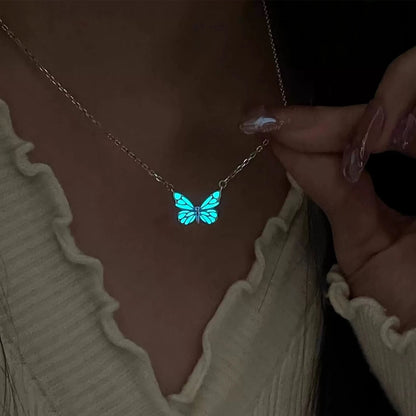 Luminous Butterfly Necklace
