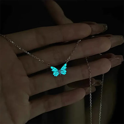 Luminous Butterfly Necklace